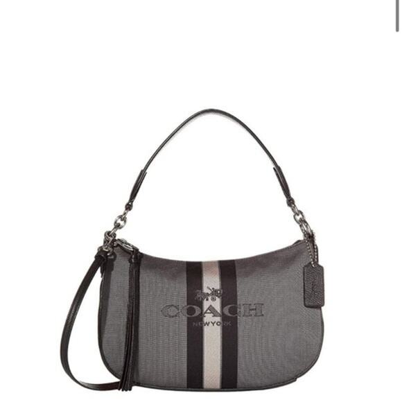 NWOT COACH Horse and Carriage Jacquard Sutton Crossbody - Picture 1 of 7